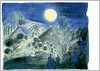 Postkarte Nachtlandschaft