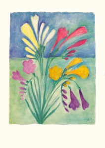 Blumengruß Bild aus der Bildmappe «Gedenkbilder für Elisabeth Steffen»