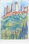Postkarte San Gimignano